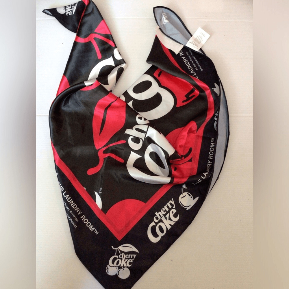 NEW ! The Laundry Room Cherry Coke Bandana Scarf